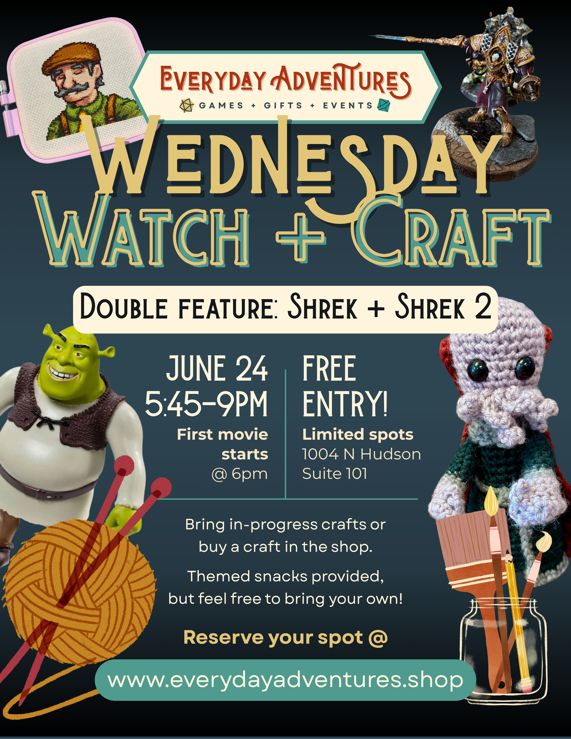 Wednesday Watch & Craft: Shrek & Shrek 2