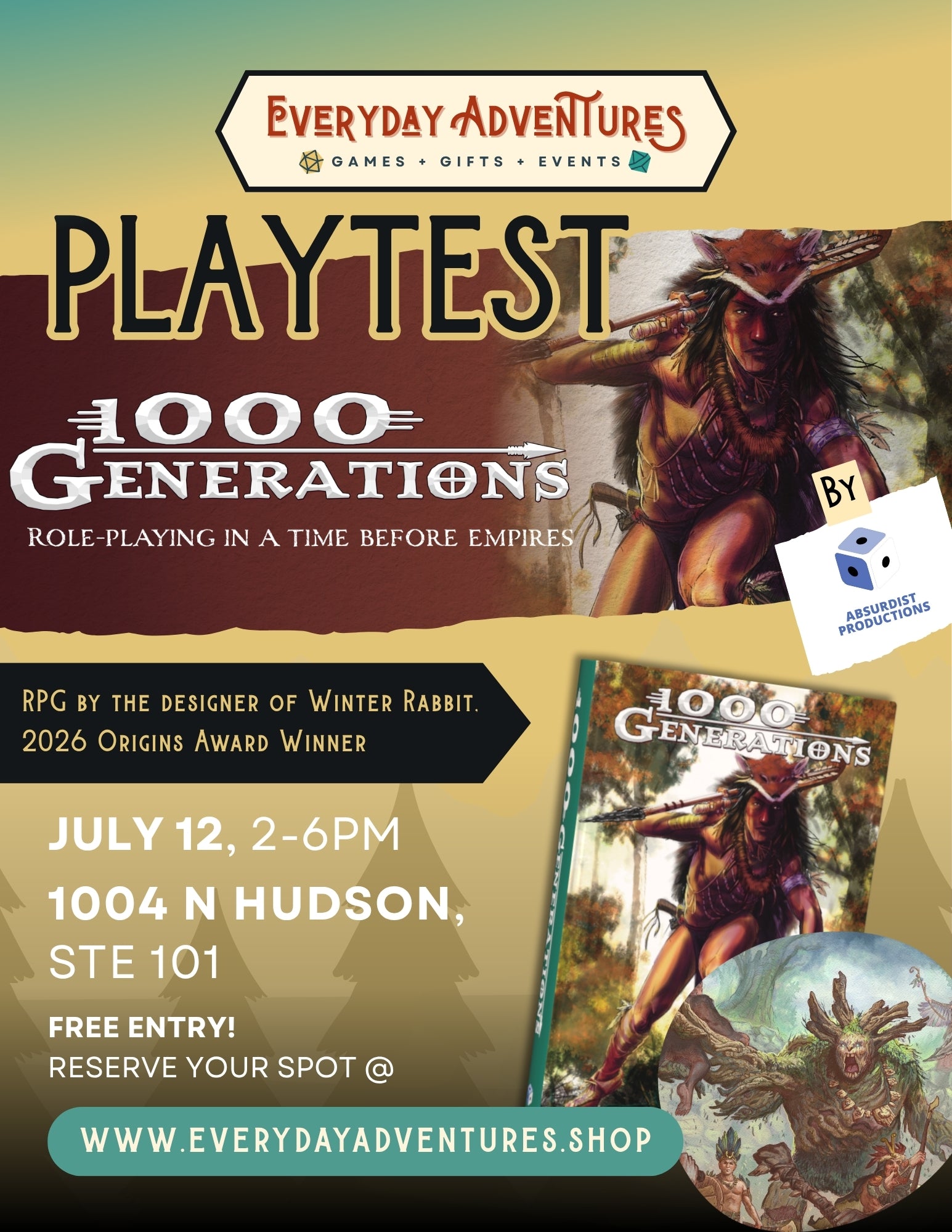 PLAYTEST - 1000 Generations RPG