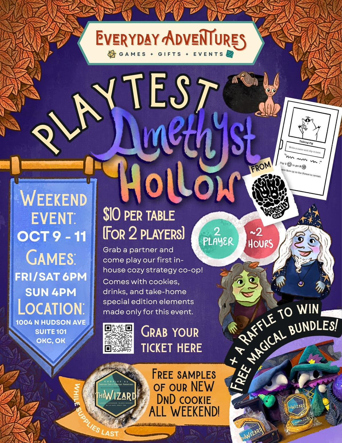 Amethyst Hollow Playtest & Wizard Cookie Launch